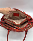 Coach Coral Gathered Leather Satchel Bag-22325