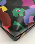 Kate Spade Black Leather Molly Floral Collage Tote Bag