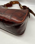 Dooney & Bourke Brown Croc Embossed Baguette Shoulder Bag