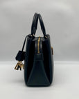 DKNY Black Leather Paige Crossbody Satchel