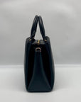DKNY Black Leather Paige Crossbody Satchel