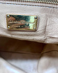 Salvatore Ferragamo Taupe Pebbled Leather Fanisa Hobo