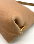 Salvatore Ferragamo Taupe Pebbled Leather Fanisa Hobo