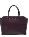 Kate Spade Plum Boarskin Leather Grove Street Lana Convertible Satchel