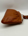 Morris Moskowitz Brown Leather Tote Bag
