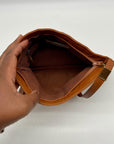 Morris Moskowitz Brown Leather Tote Bag