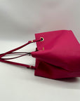Calvin Klein Pink Faux Leather Tote