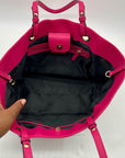 Calvin Klein Pink Faux Leather Tote