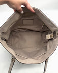 Coach Grey Leather Town Car Tote Bag