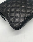 Juicy Couture Black Quilted Leather Crossbody Bag