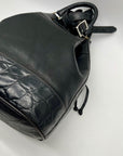 Furla Black Croc-Embossed Leather Tote Bag