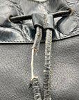 Furla Black Croc-Embossed Leather Tote Bag