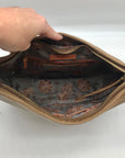 HOBO Mink Leather Dharma Whipstitch Shoulder Bag