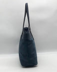 Michael Kors Navy Blue Nylon & Leather Winston Tote Bag