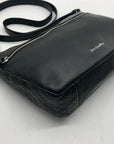 Vera Bradley Black Pebbled Leather Crossbody Bag