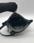 Vera Bradley Black Pebbled Leather Crossbody Bag