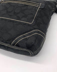 Coach Black Monogram Jacquard Canvas Legacy Crossbody Bag 10402
