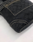 Coach Black Monogram Jacquard Canvas Legacy Crossbody Bag 10402