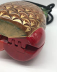 Timmy Woods Handcarved Arcadia Wood Pineapple Crossbody Bag