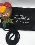 Timmy Woods Handcarved Arcadia Wood Pineapple Crossbody Bag