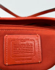 Coach Burnt Orange Pebbled Leather Zip Top City Tote Bag F58846