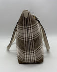 Coach Brown Signature Coated Canvas Gallery Tote Bag C0558