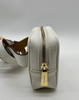 Michael Kors White Saffiano Leather Waist and Crossbody Bag