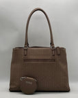 Guess Tan Faux Leather Tote Bag