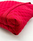 Vera Bradley Red Quilted Fabric Vera Shoulder Bag