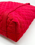 Vera Bradley Red Quilted Fabric Vera Shoulder Bag