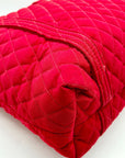 Vera Bradley Red Quilted Fabric Vera Shoulder Bag