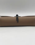 Badgley Mischka Taupe Vegan Leather Metal Tassel Crossbody