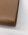 Badgley Mischka Taupe Vegan Leather Metal Tassel Crossbody