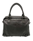 Jewell Grey Faux Snakeskin Shoulder Bag