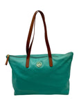 Joy Susan Blue Pebbled Faux Leather Tote With Matching Crossbody Bag