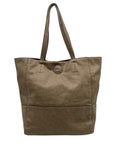 Joy Susan Taupe Vegan Leather Large Tote Bag