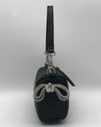 Steve Madden Black Satin Noble-B Mini Bag