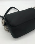 Steve Madden Black Satin Noble-B Mini Bag