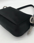 Steve Madden Black Satin Noble-B Mini Bag