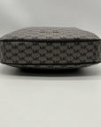 Michael Kors Jet Set Grey Coated Canvas Shoulder Bag