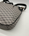 Michael Kors Jet Set Grey Coated Canvas Shoulder Bag