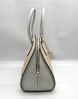 Kate Spade White Leather And Straw Reiley Dome Satchel