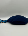 On 34th Nylon Blue Belt Bag
