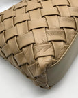 Like Dreams Beige Woven Faux Leather Hazel Tote Bag