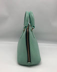 WKND WYFR Aquamarine Croc Embossed Leather Convertible Satchel