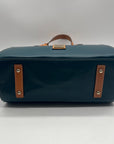 Dooney & Bourke Blue Smooth Leather Convertible Satchel