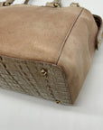 Brahmin Tan Suede Mini Schooner Satchel Bag