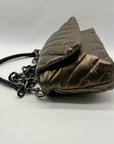 Think Royln Soft Bronze Nylon Shoulder Bag