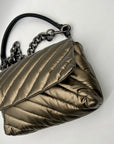 Think Royln Soft Bronze Nylon Shoulder Bag