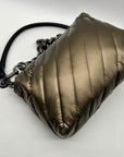 Think Royln Soft Bronze Nylon Shoulder Bag
